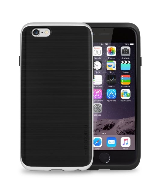 iPhone 6 slim case motomo INFINITY iphone 6s case iphone 6s thin case iPhone 6s clear case iPhone 6s bumper case STONE BLACK CHROME SILVER